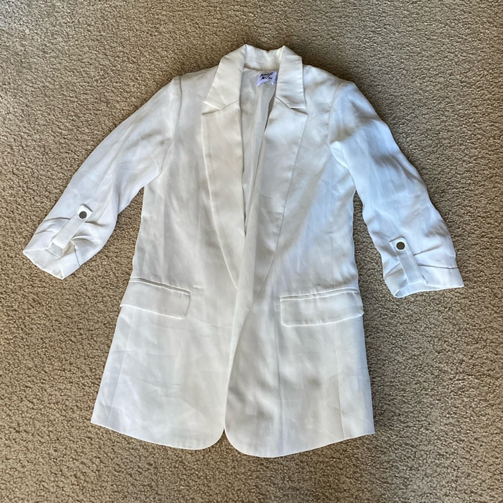 Princess Polly white blazer size 2